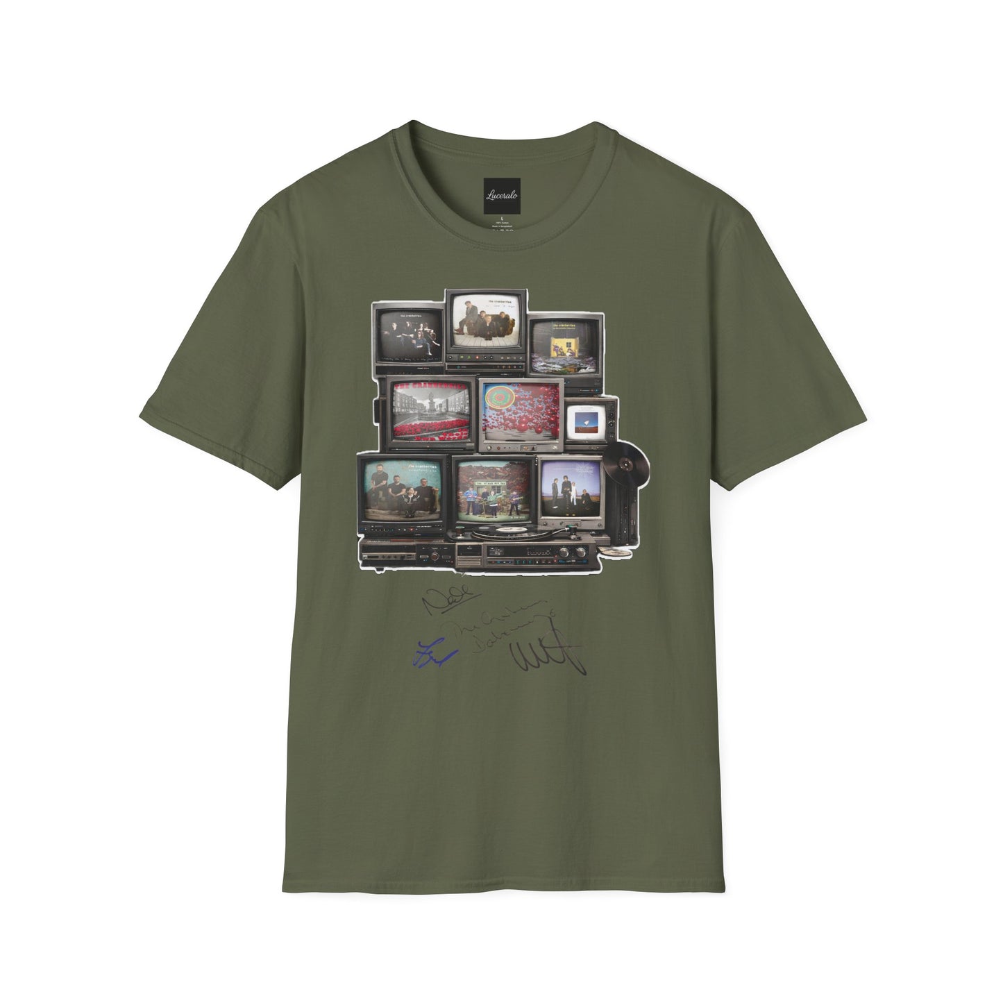 The Cranberries Retro Tv Stack Collage T-Shirt