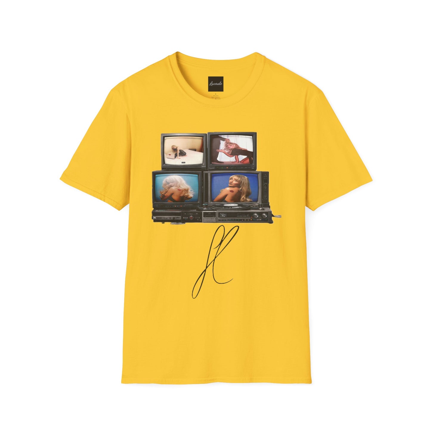 Espresso Era Retro TV Stack Collage T-Shirt