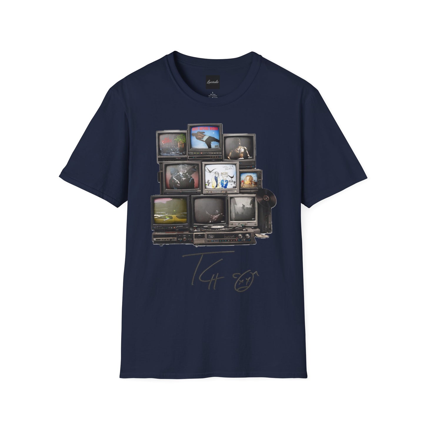 Travis Scott Retro TV Stack Collage T-Shirt