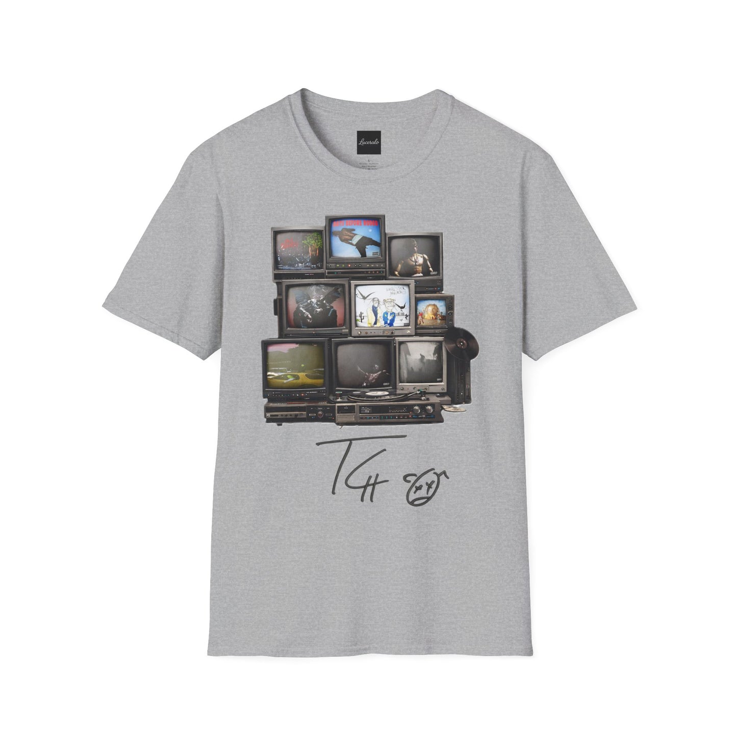 Travis Scott Retro TV Stack Collage T-Shirt