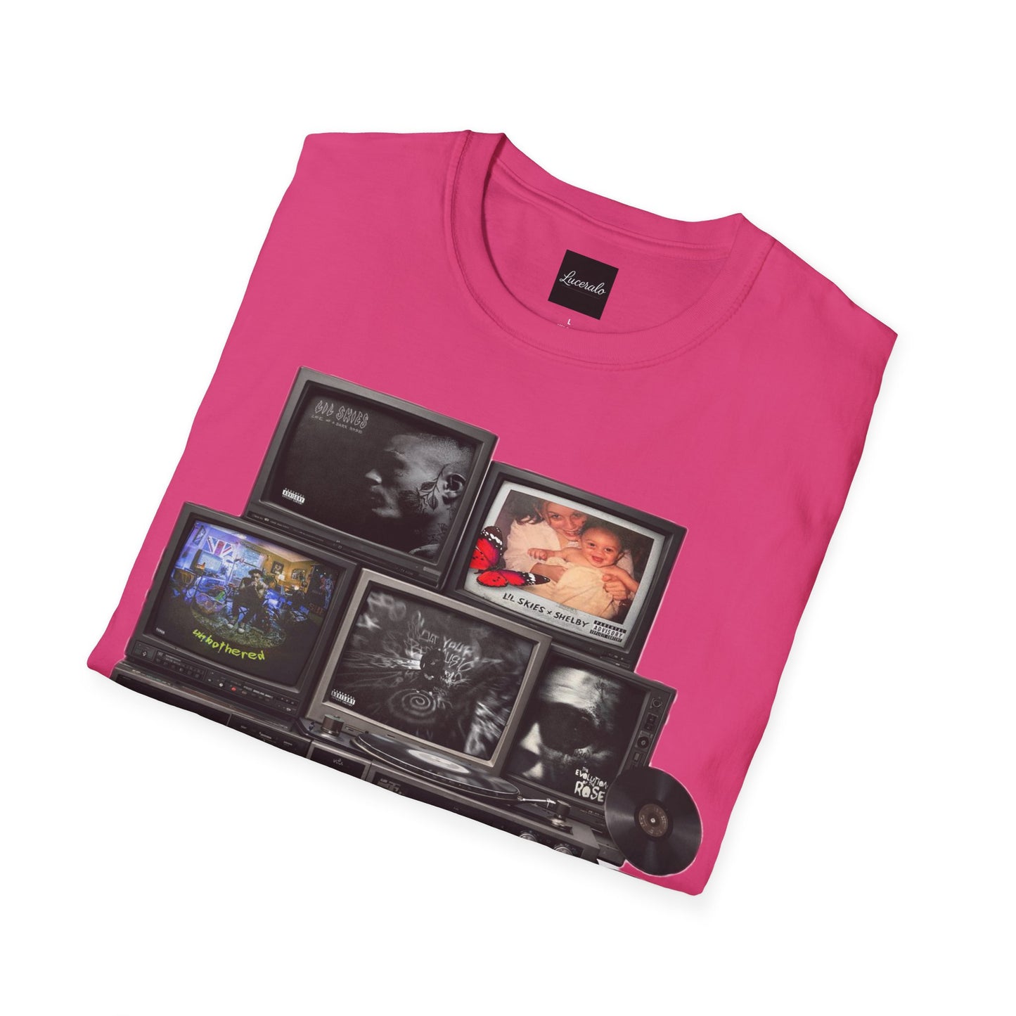 Lil Skies Retro TV Stack Collage T-Shirt