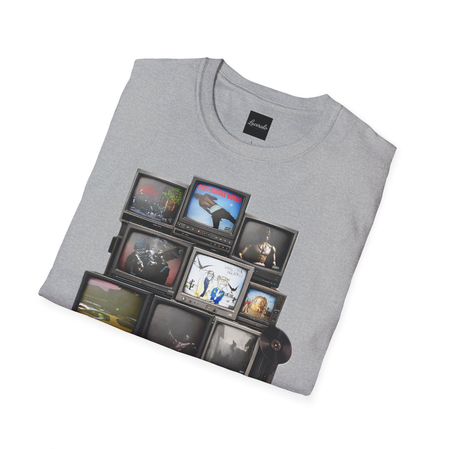Travis Scott Retro TV Stack Collage T-Shirt