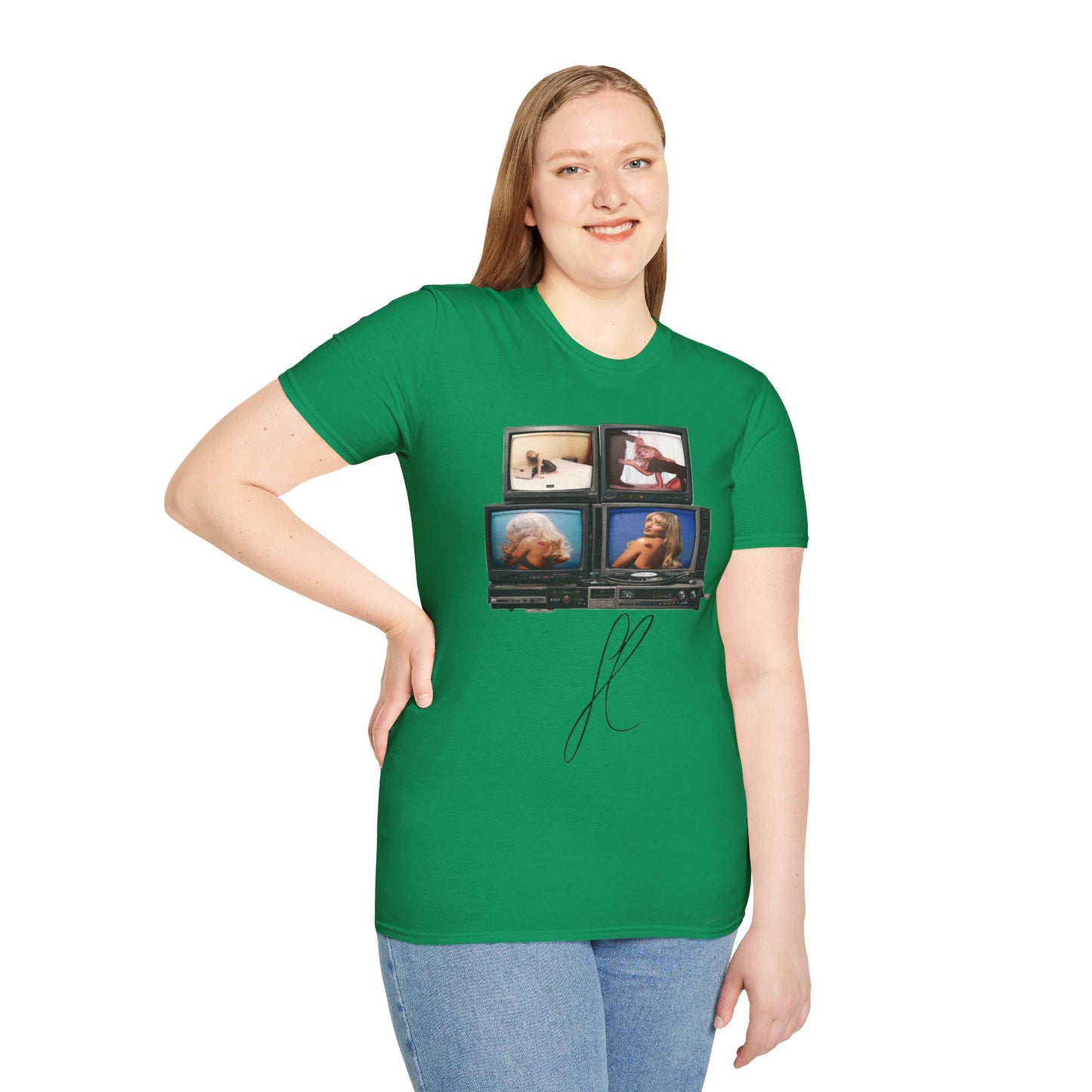 Espresso Era Retro TV Stack Collage T-Shirt