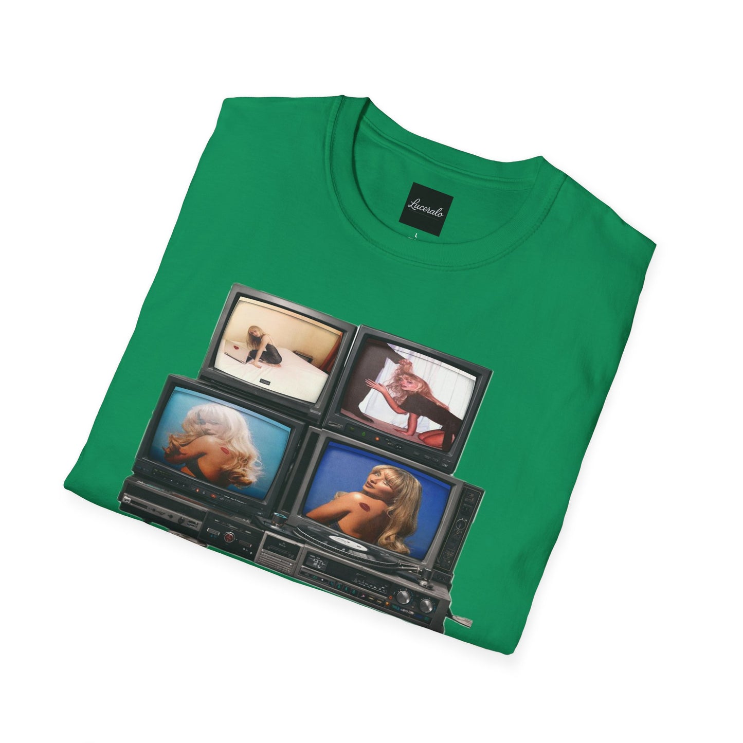 Espresso Era Retro TV Stack Collage T-Shirt