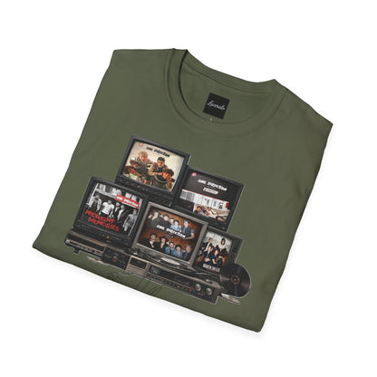 One Direction Retro TV Stack Collage T-Shirt
