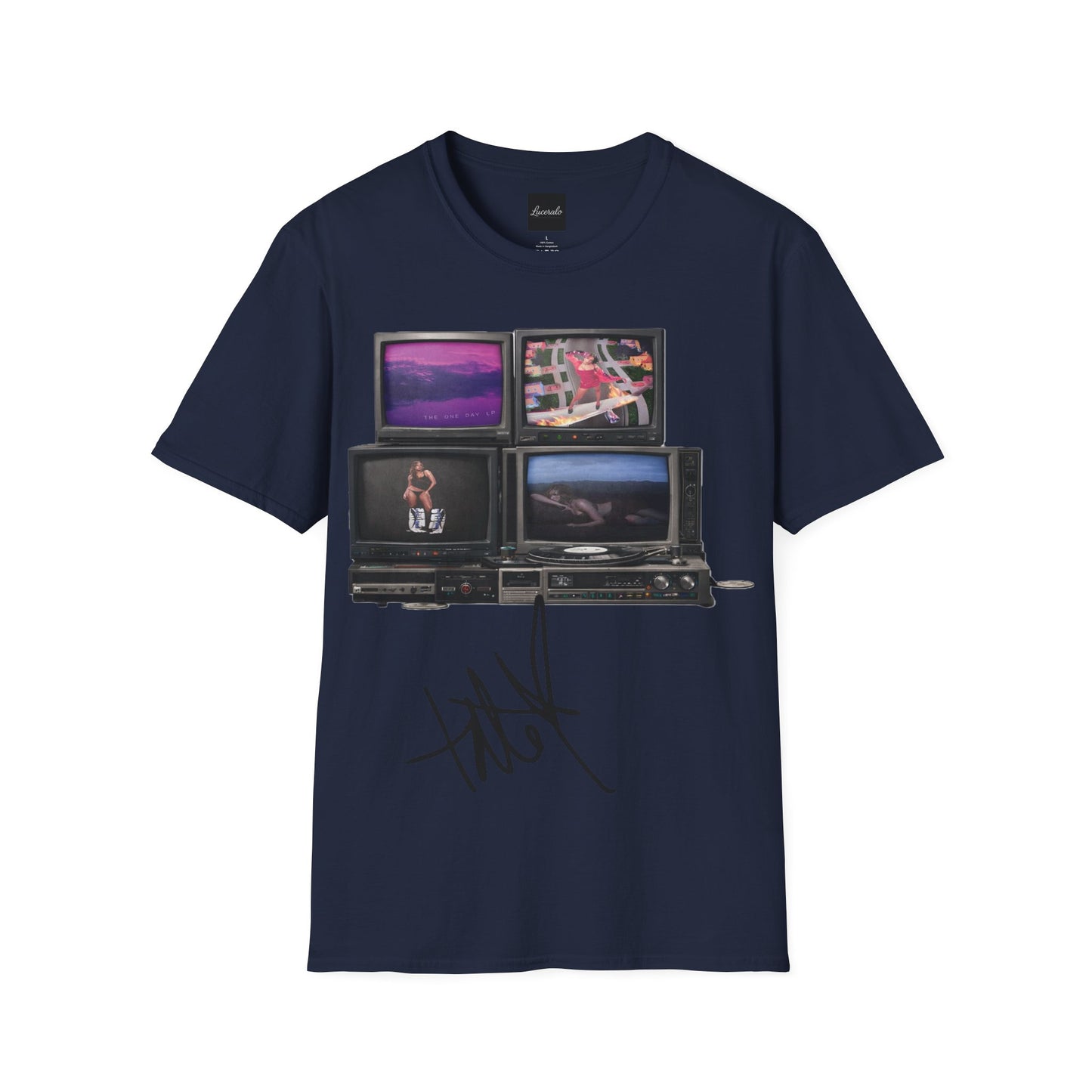 Tate Mcrae Retro TV Stack Collage T-Shirt