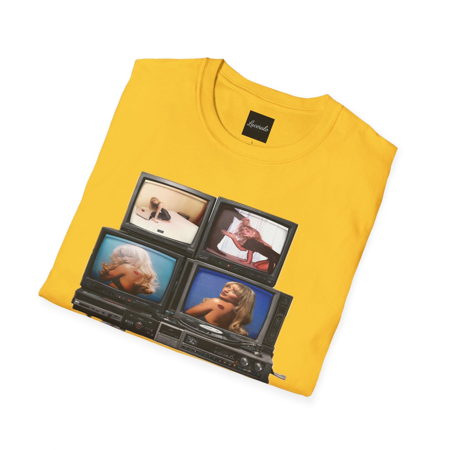 Espresso Era Retro TV Stack Collage T-Shirt