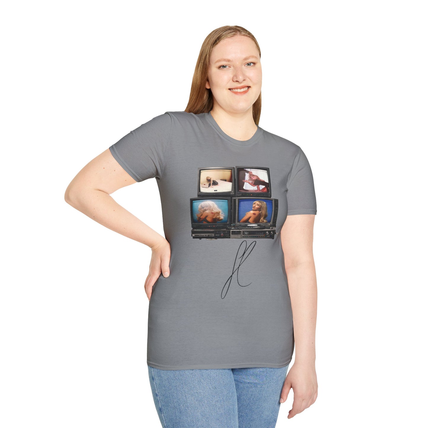 Espresso Era Retro TV Stack Collage T-Shirt