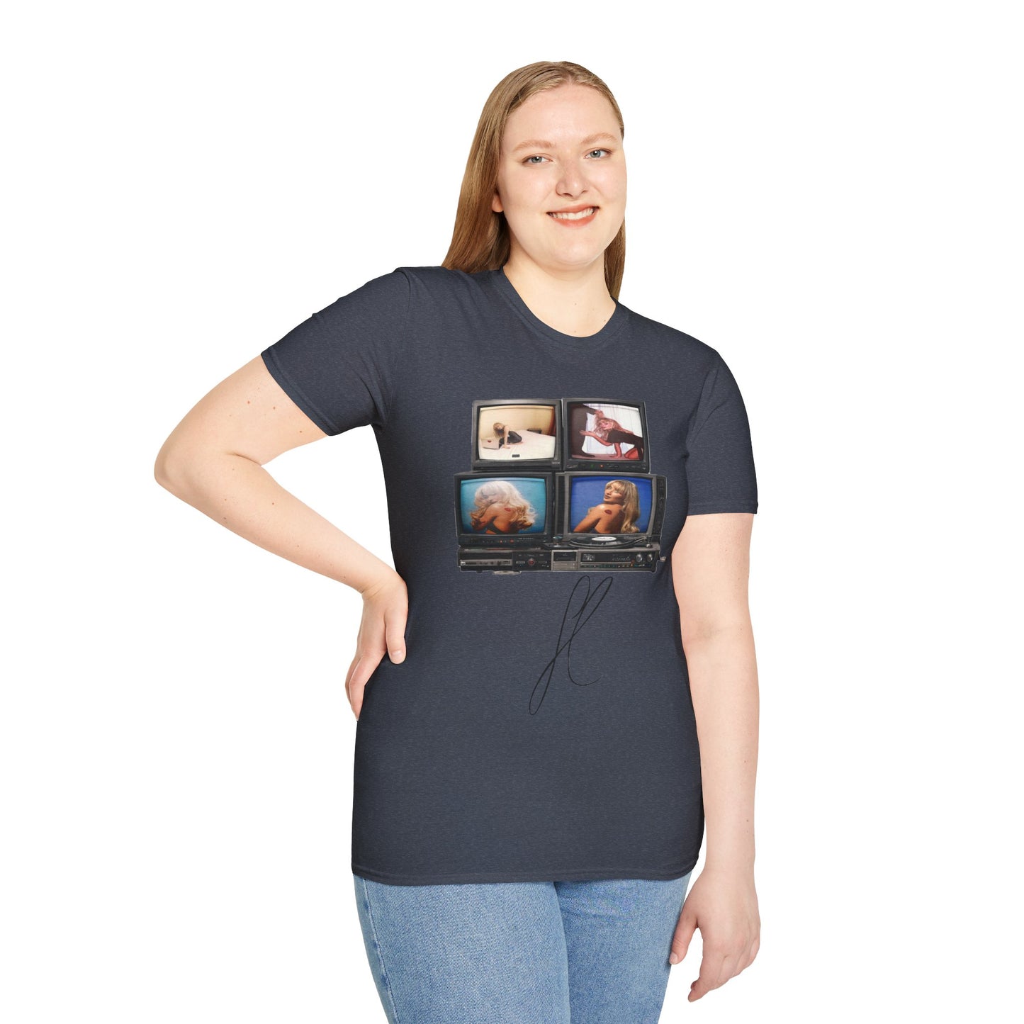 Espresso Era Retro TV Stack Collage T-Shirt