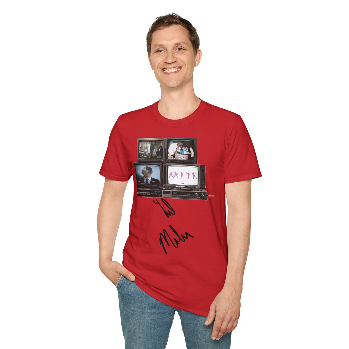 Lil Mabu Retro TV Stack Collage T-Shirt