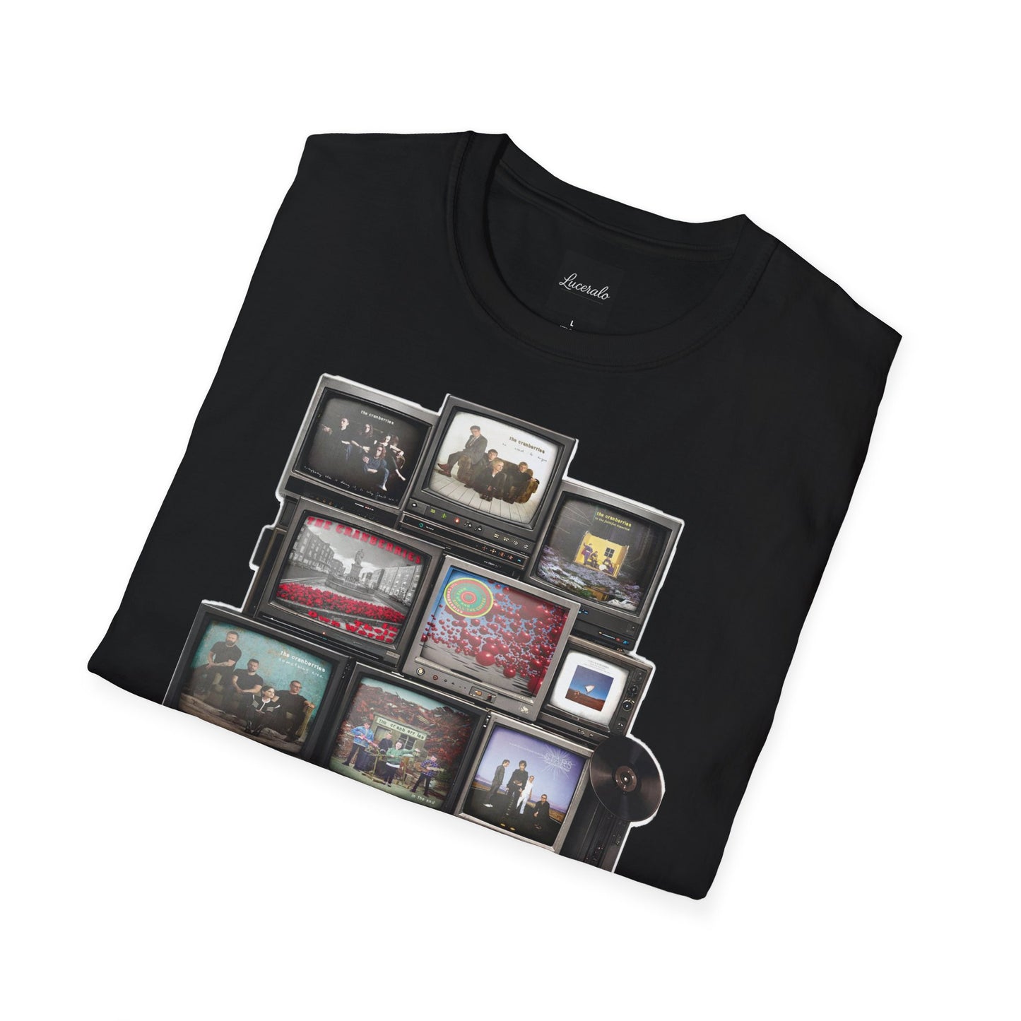 The Cranberries Retro Tv Stack Collage T-Shirt