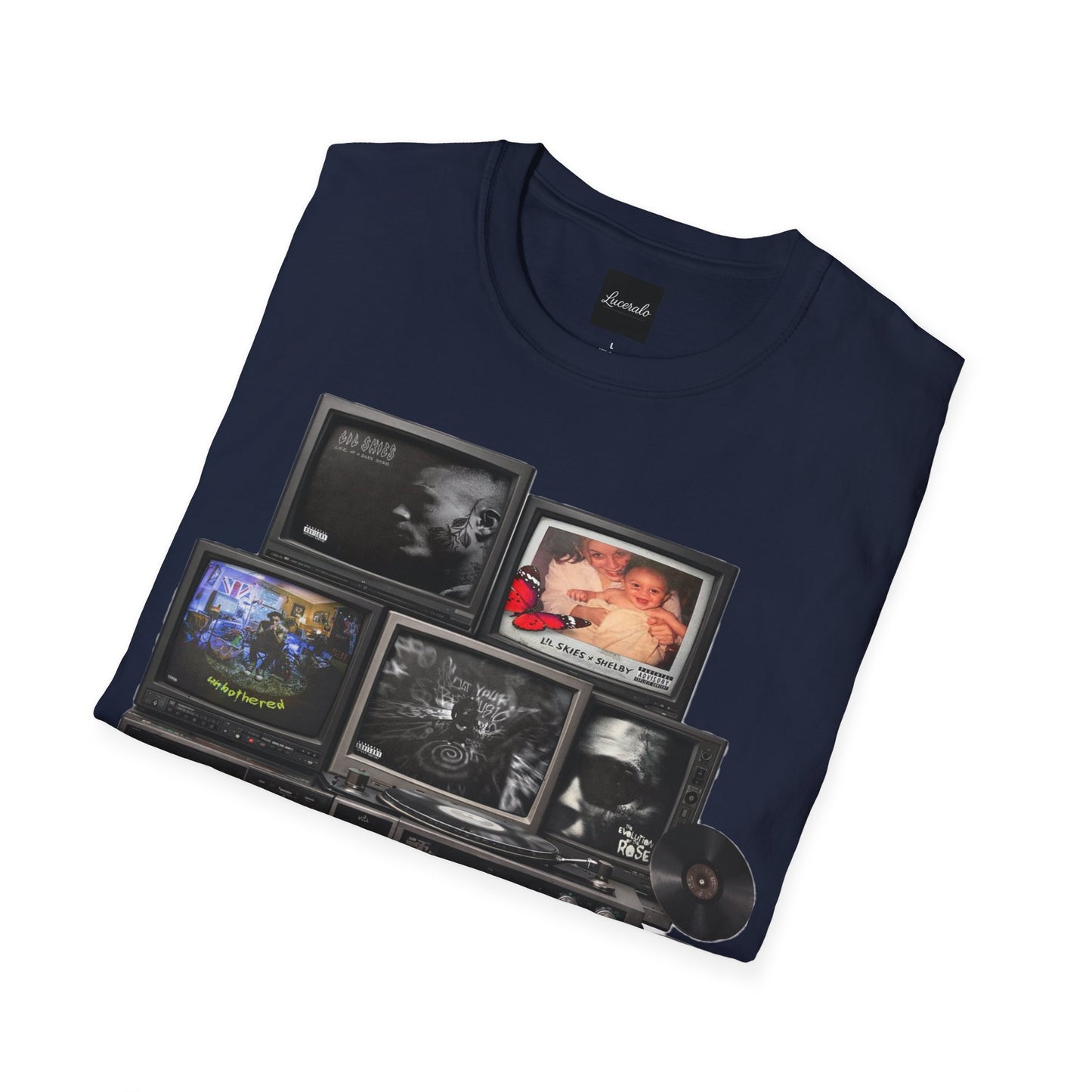 Lil Skies Retro TV Stack Collage T-Shirt