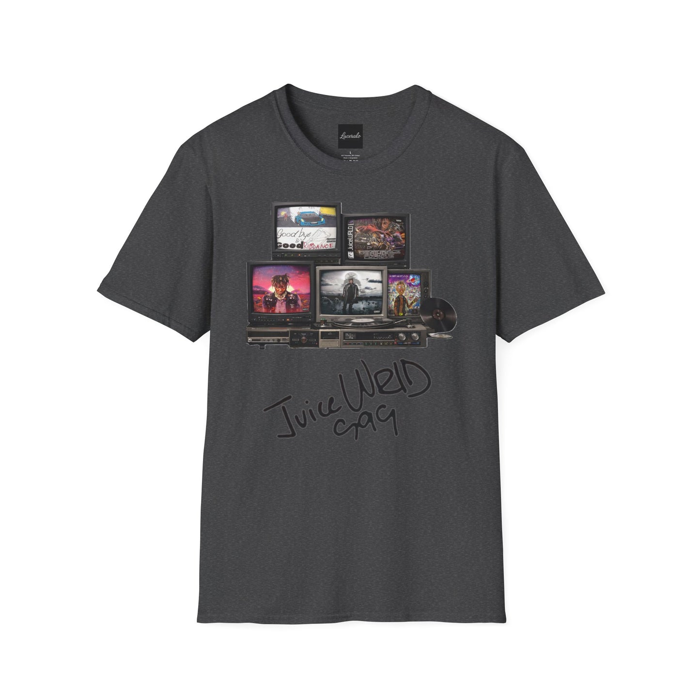 Juice Wrld Retro TV Stack Collage T-Shirt