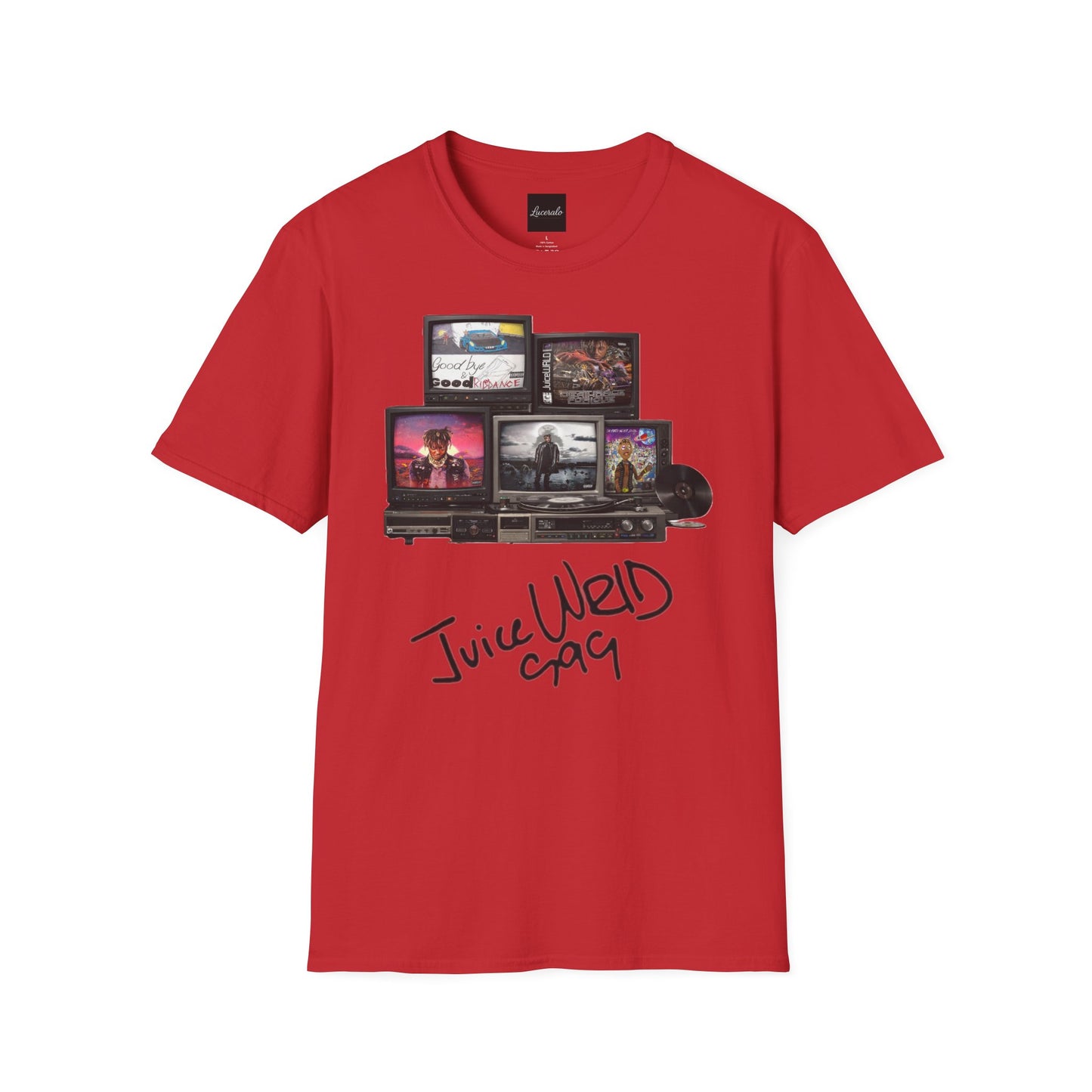 Juice Wrld Retro TV Stack Collage T-Shirt