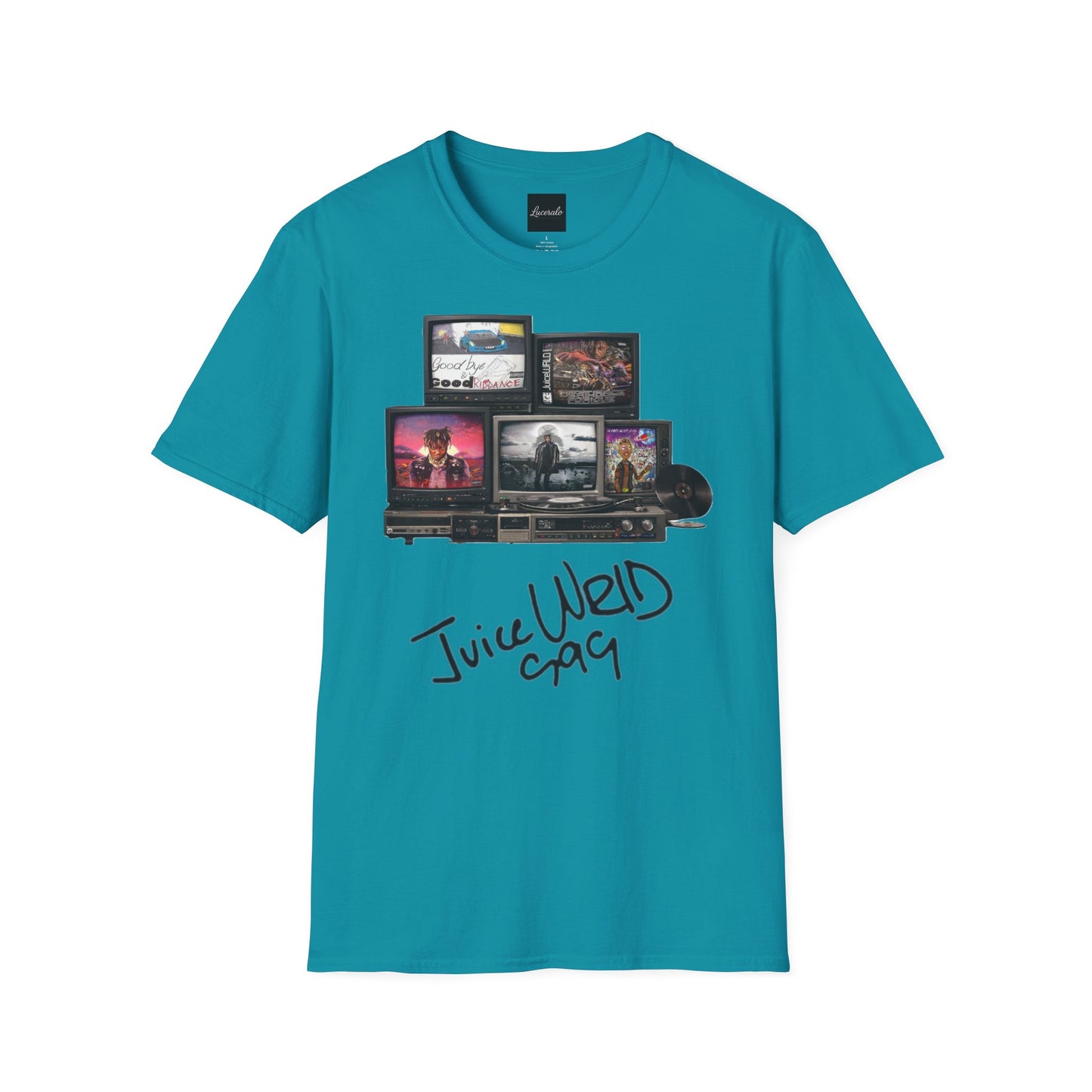 Juice Wrld Retro TV Stack Collage T-Shirt