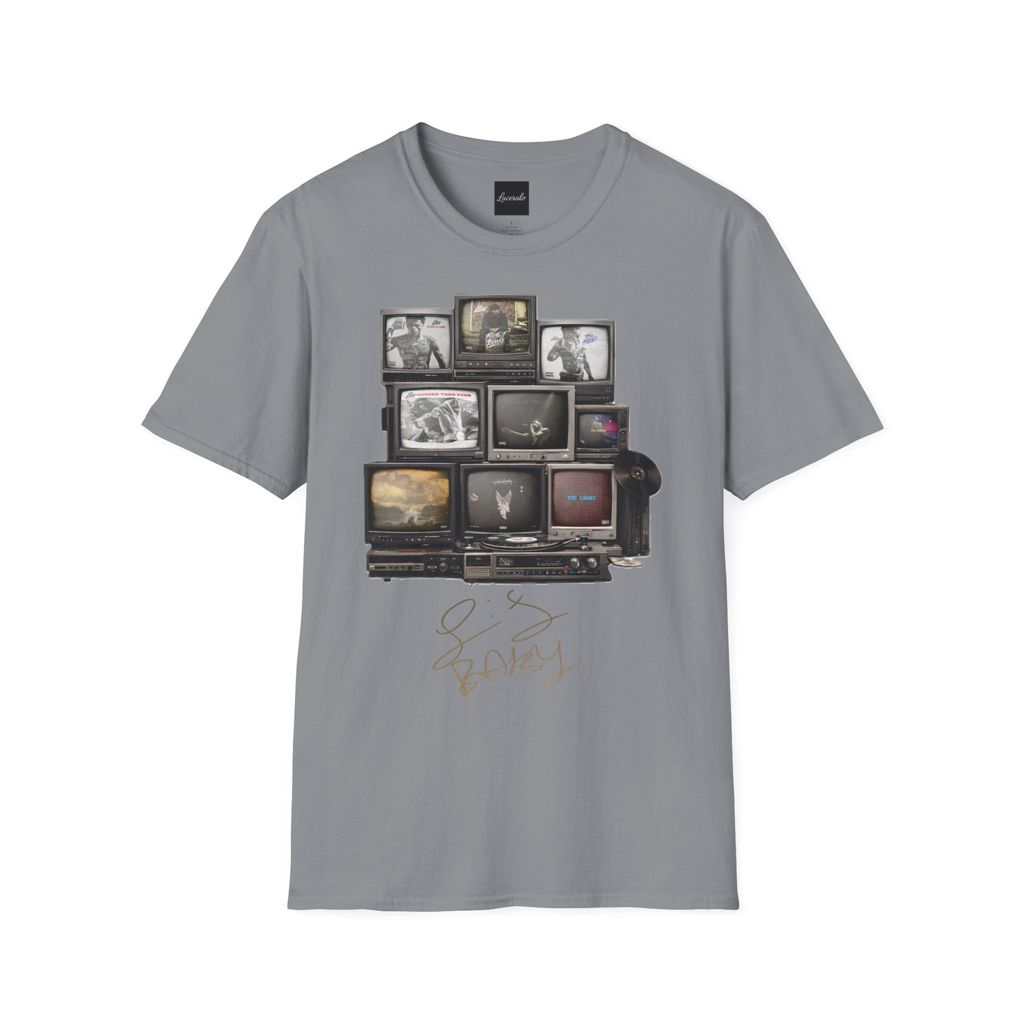Lil Baby Retro TV Stack Collage T-Shirt