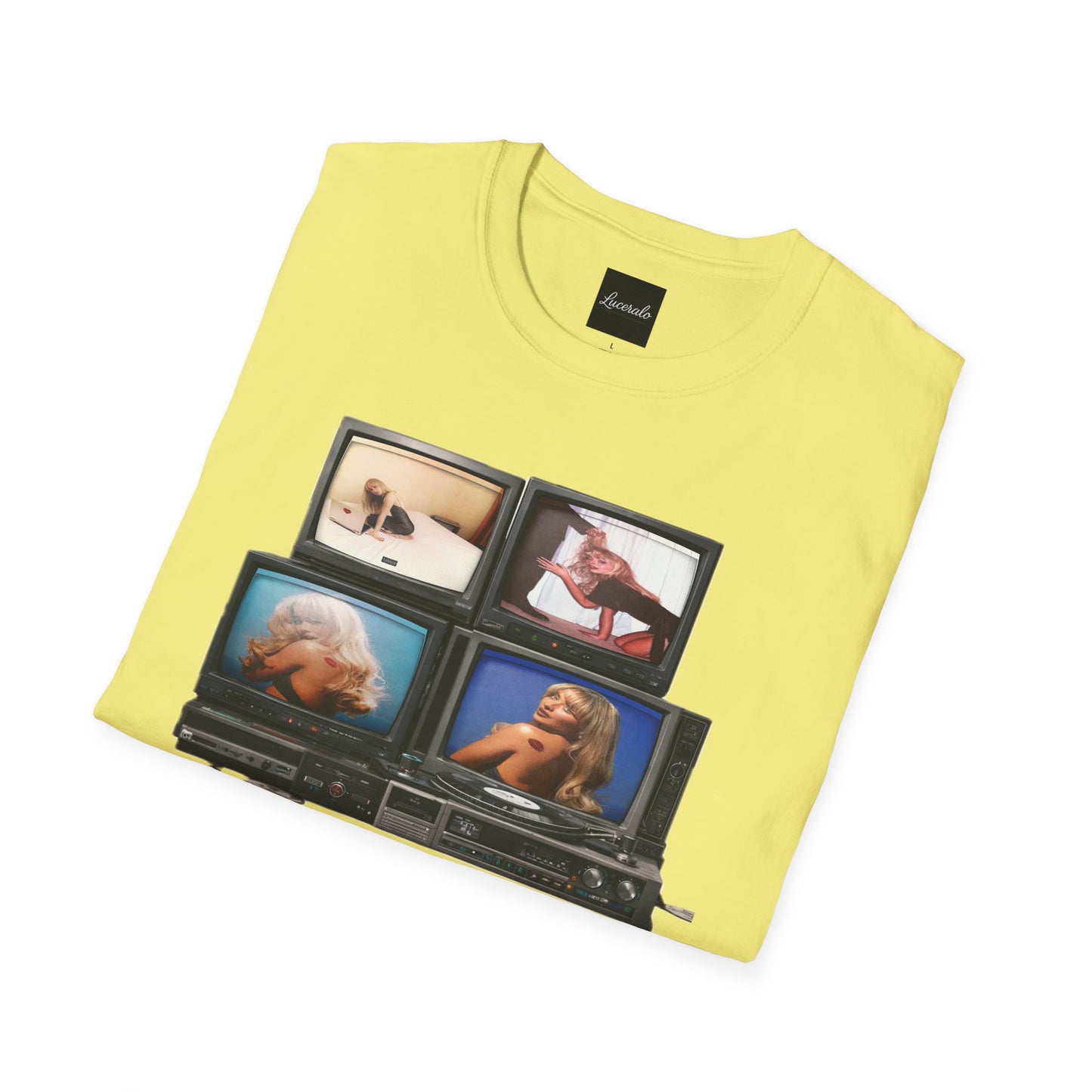 Espresso Era Retro TV Stack Collage T-Shirt