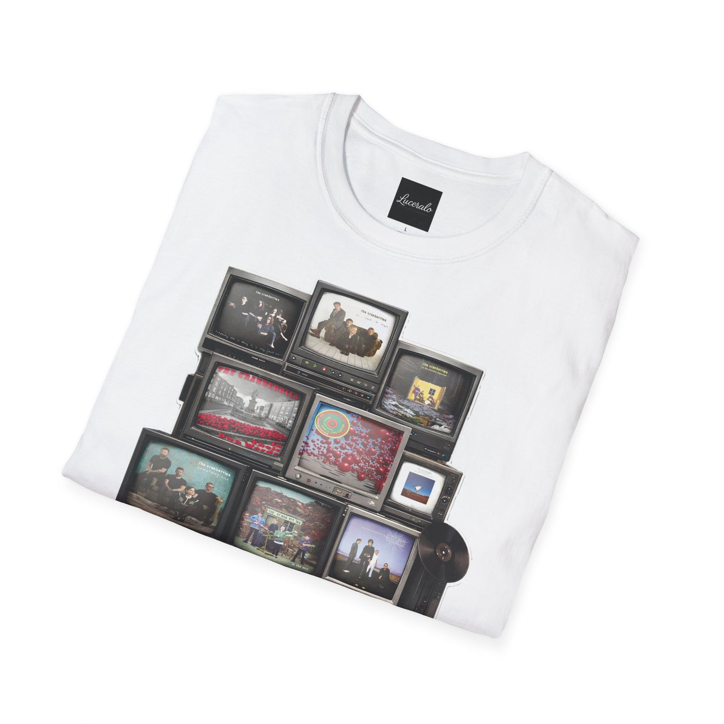 The Cranberries Retro Tv Stack Collage T-Shirt