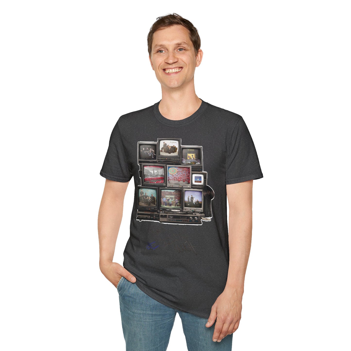 The Cranberries Retro Tv Stack Collage T-Shirt
