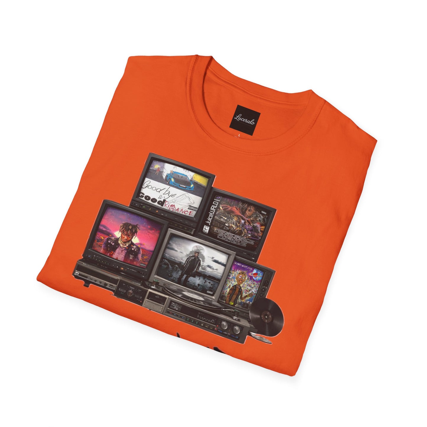 Juice Wrld Retro TV Stack Collage T-Shirt