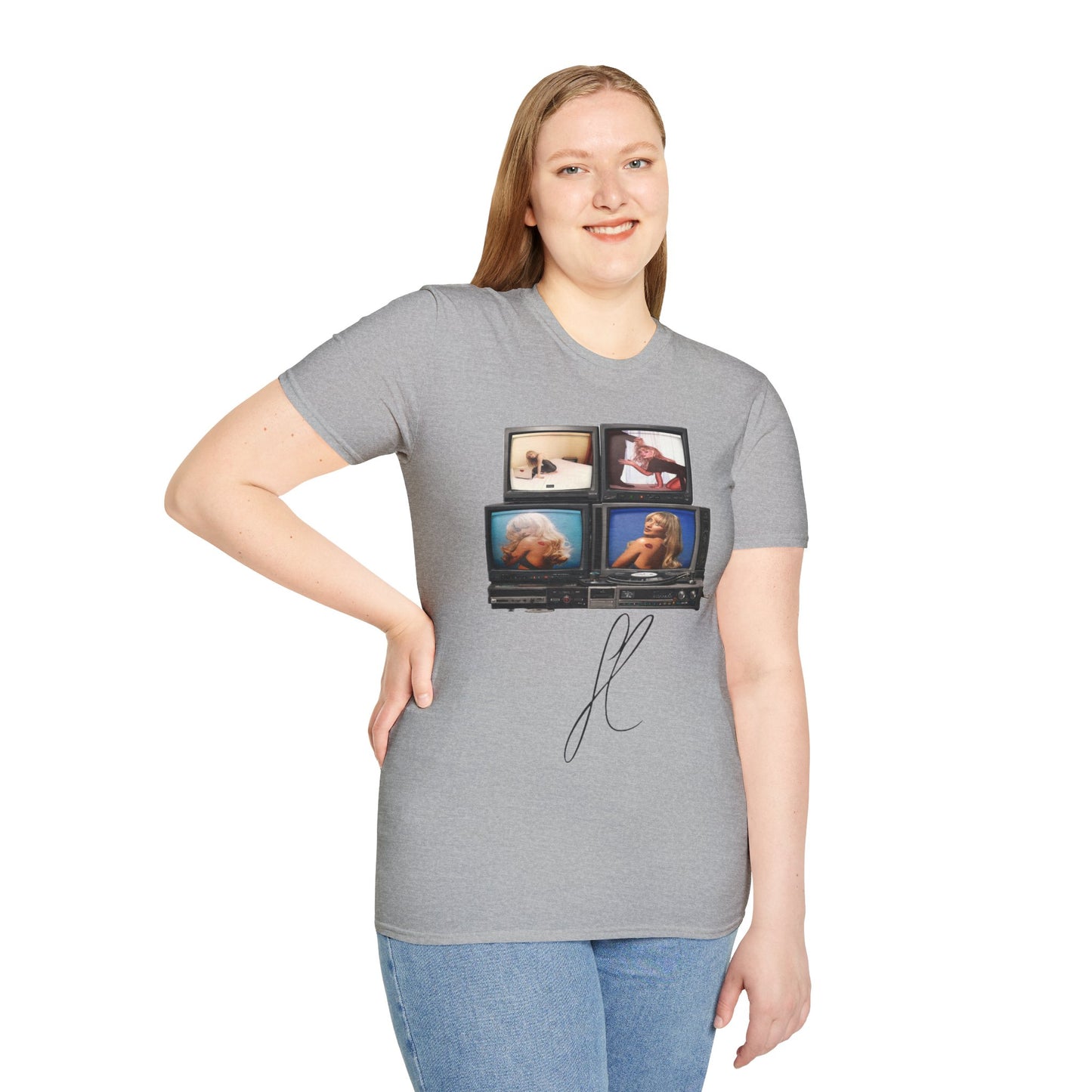 Espresso Era Retro TV Stack Collage T-Shirt