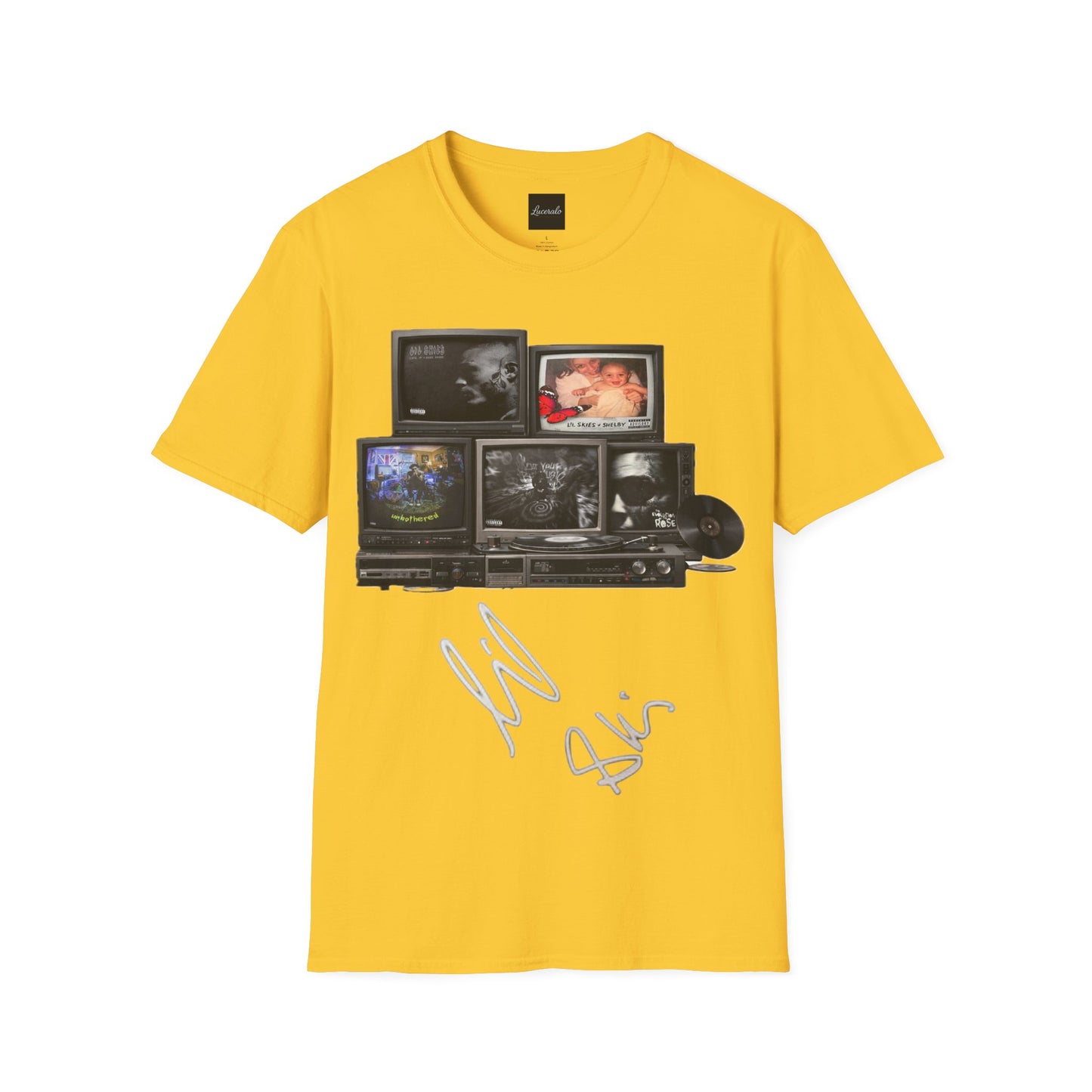 Lil Skies Retro TV Stack Collage T-Shirt