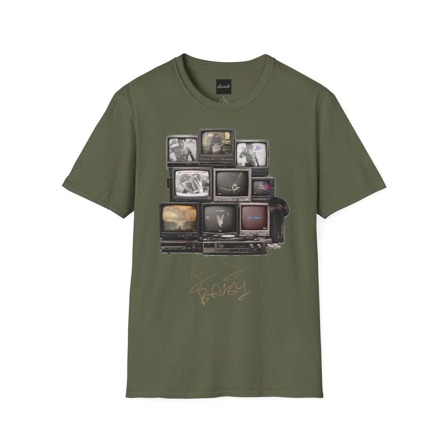 Lil Baby Retro TV Stack Collage T-Shirt