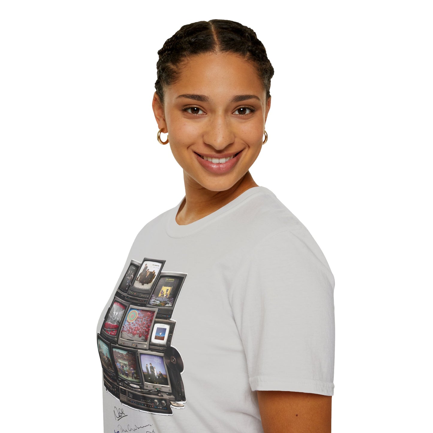 The Cranberries Retro Tv Stack Collage T-Shirt