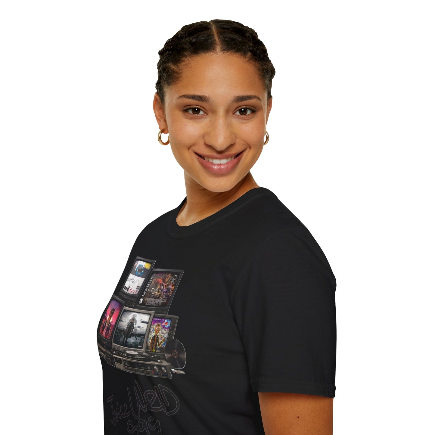 Juice Wrld Retro TV Stack Collage T-Shirt