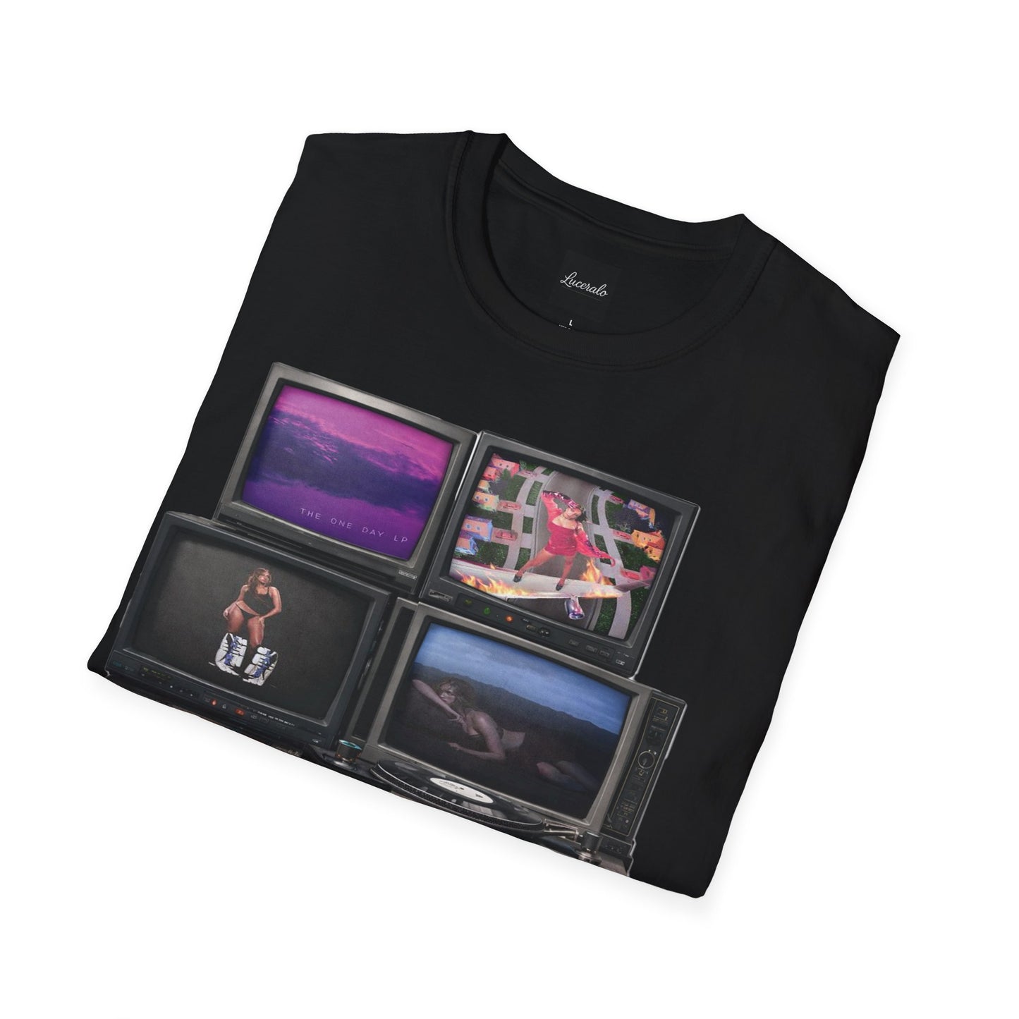 Tate Mcrae Retro TV Stack Collage T-Shirt