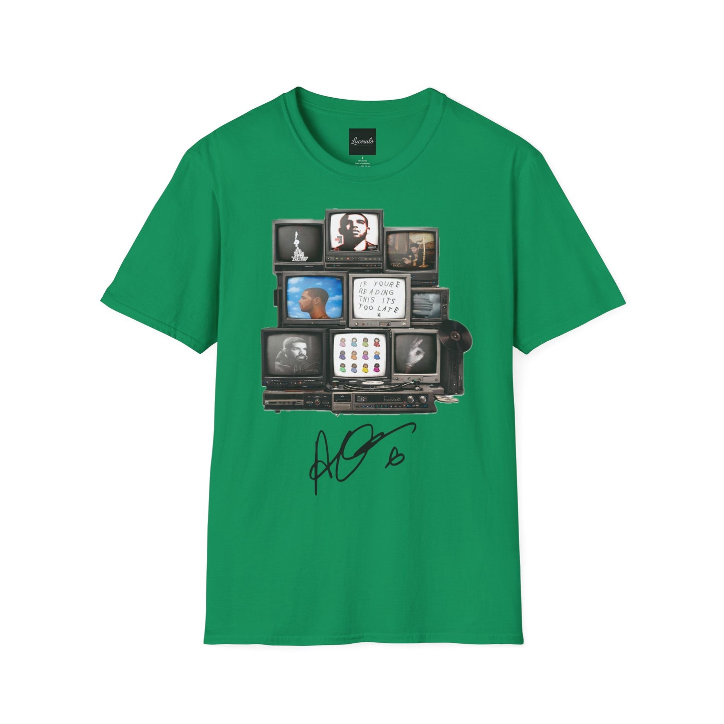 Drake Retro TV Stack Collage T-Shirt