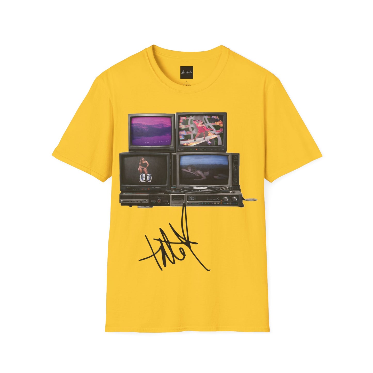 Tate Mcrae Retro TV Stack Collage T-Shirt