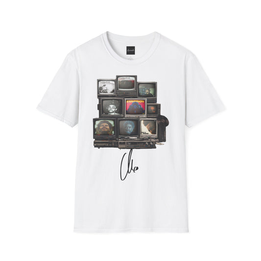 Abel Retro TV Stack Collage T-Shirt
