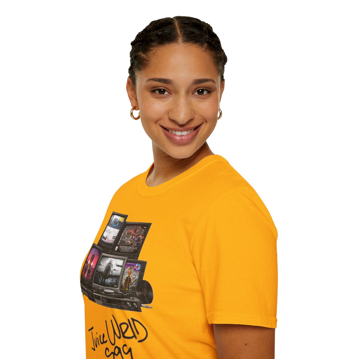 Juice Wrld Retro TV Stack Collage T-Shirt