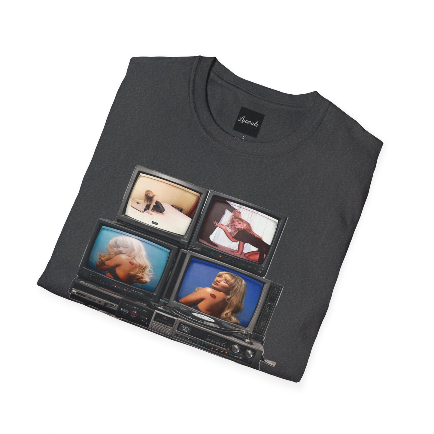 Espresso Era Retro TV Stack Collage T-Shirt