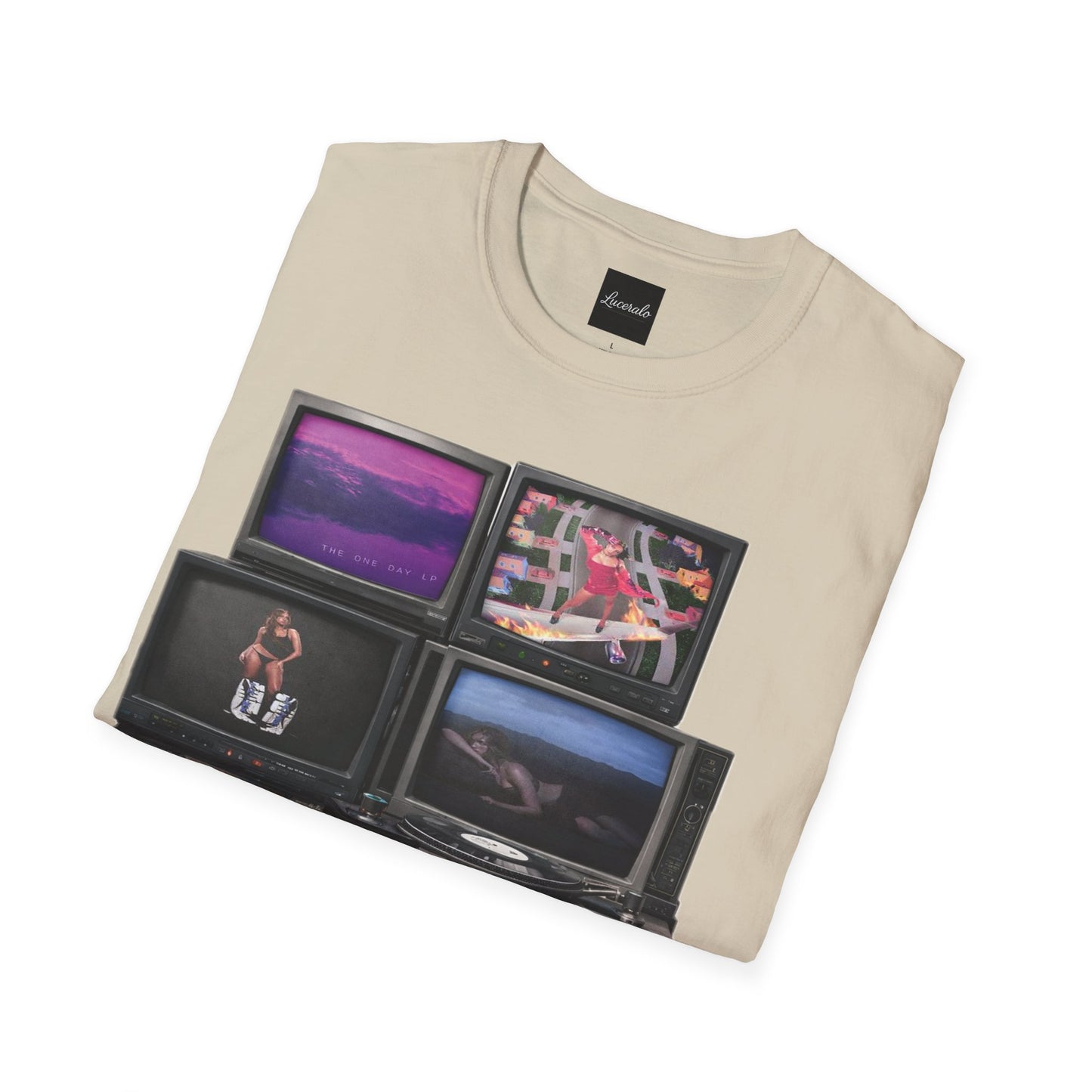 Tate Mcrae Retro TV Stack Collage T-Shirt