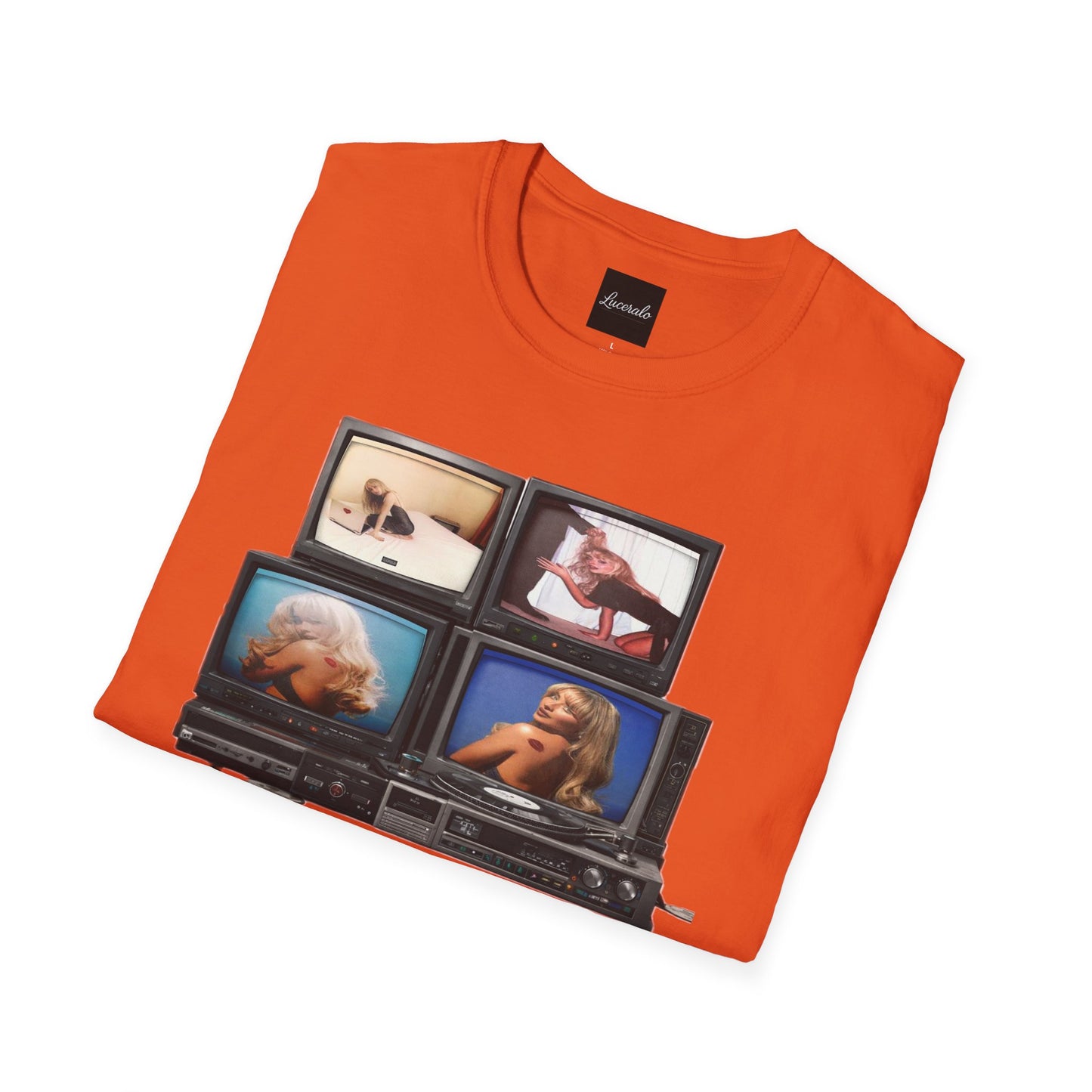 Espresso Era Retro TV Stack Collage T-Shirt