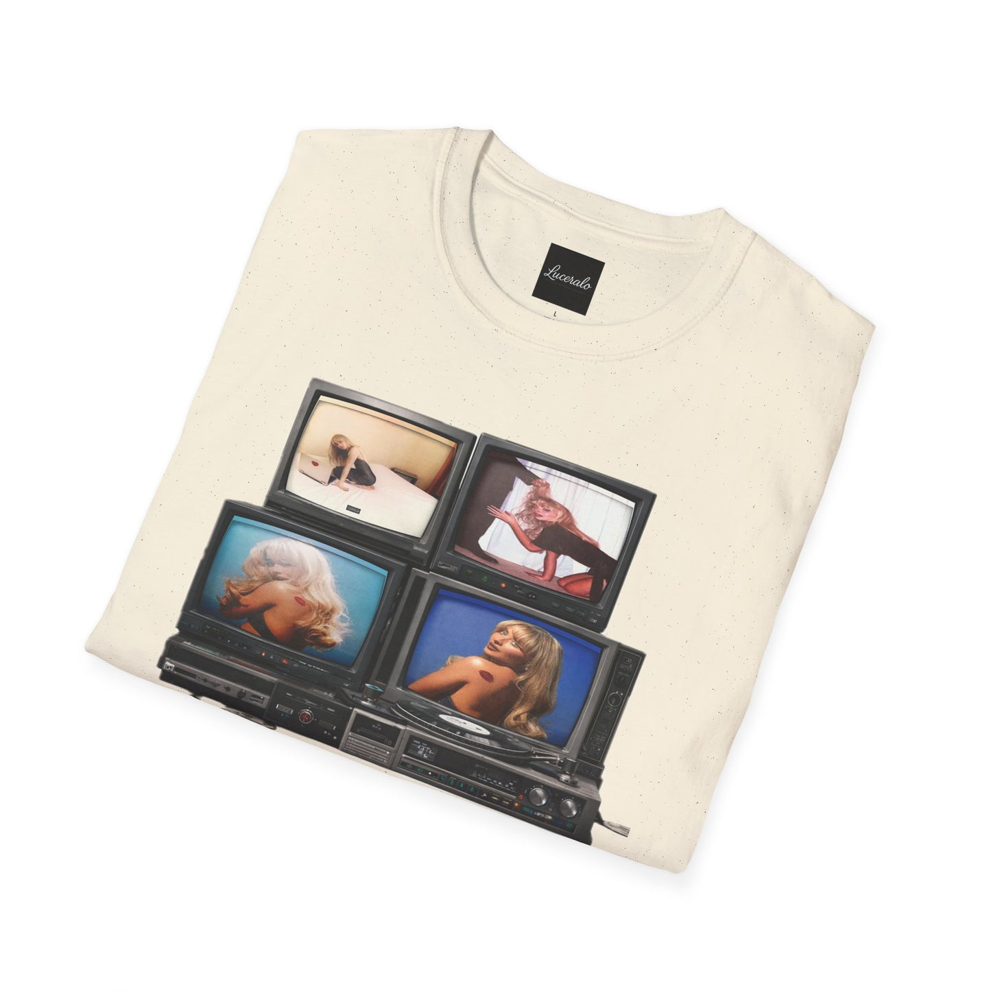 Espresso Era Retro TV Stack Collage T-Shirt