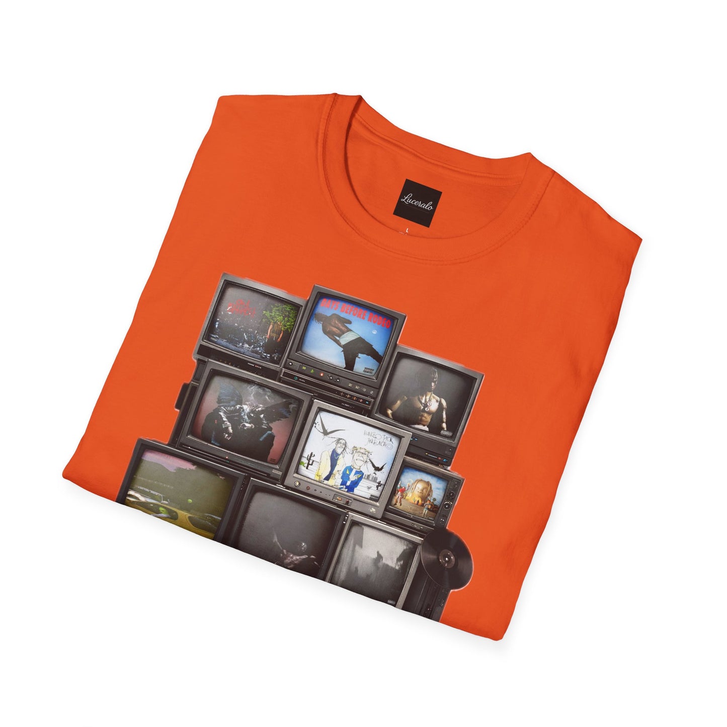 Travis Scott Retro TV Stack Collage T-Shirt
