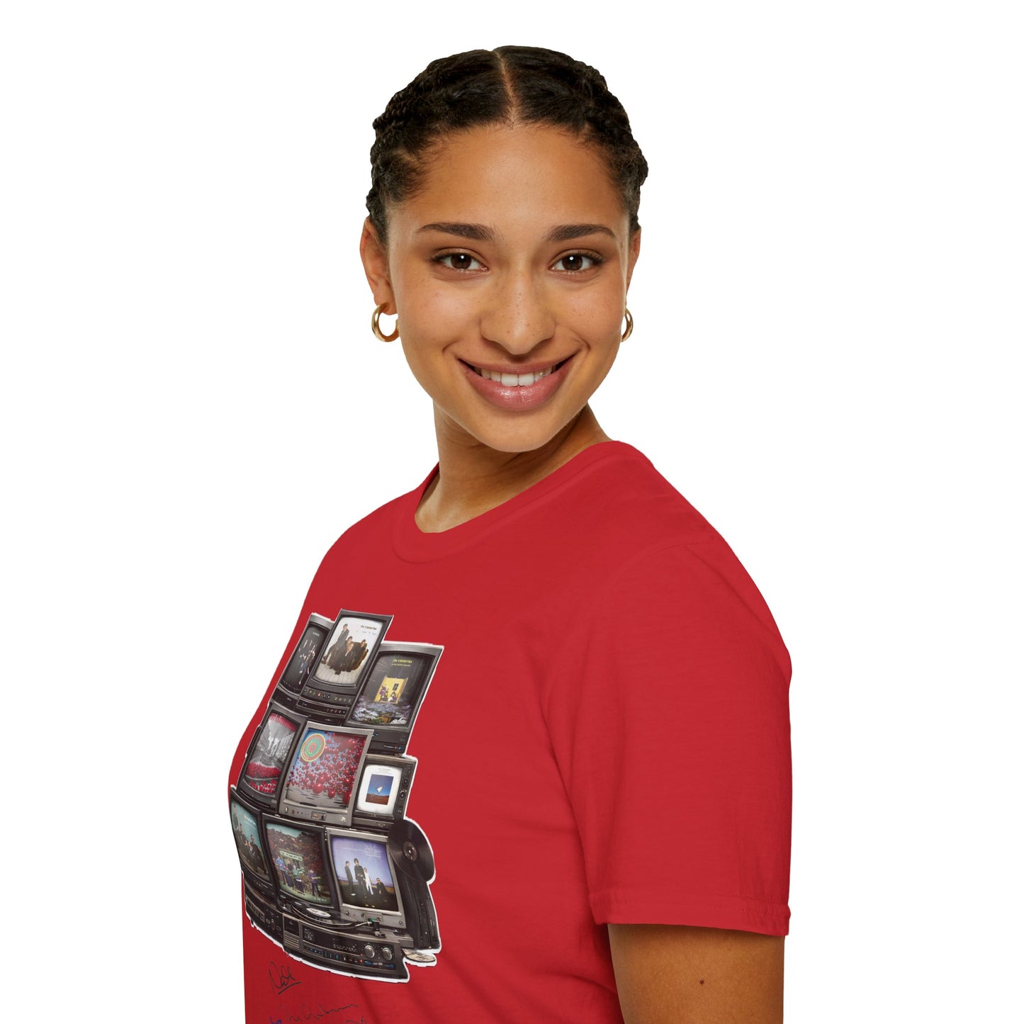 The Cranberries Retro Tv Stack Collage T-Shirt
