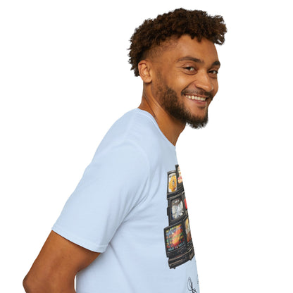 Radiohead Retro TV Stack Collage T-Shirt