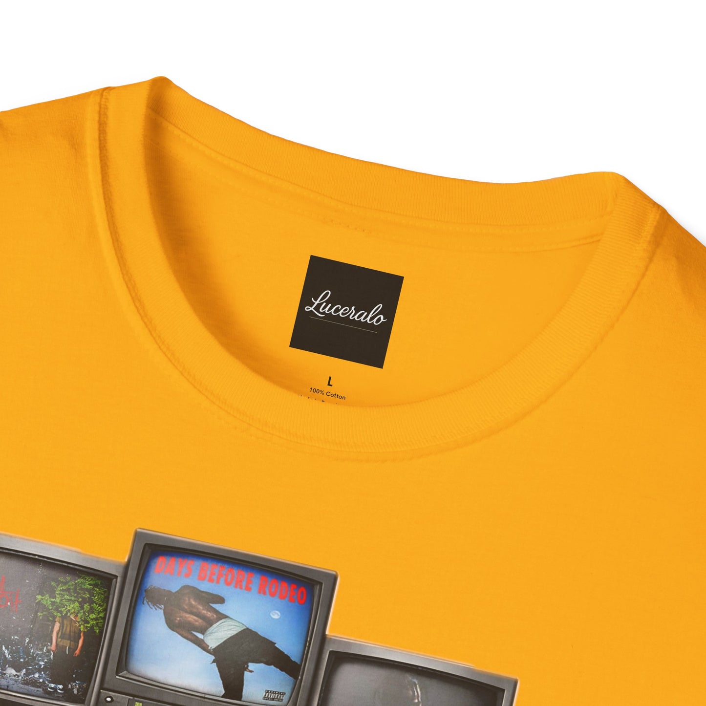 Travis Scott Retro TV Stack Collage T-Shirt