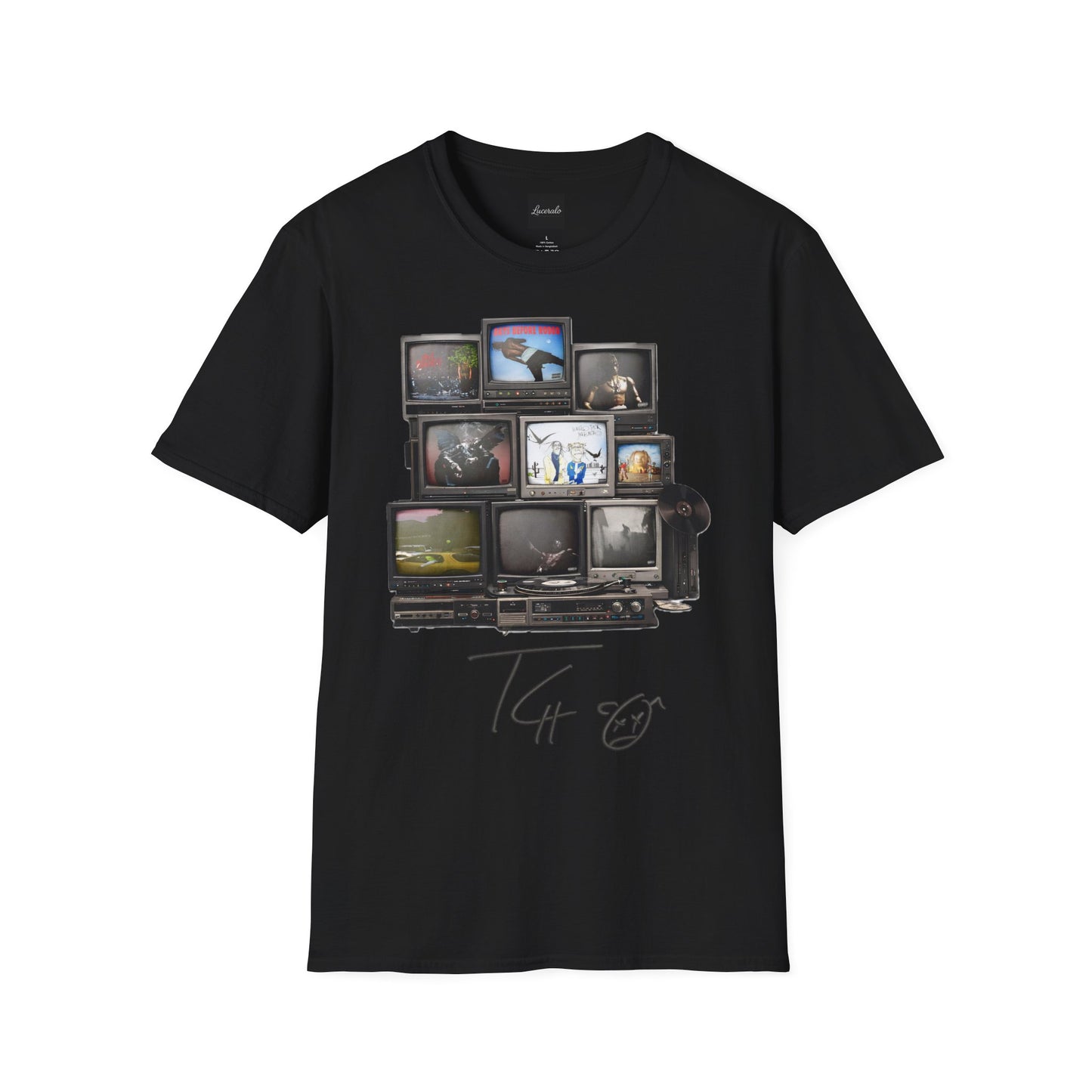 Travis Scott Retro TV Stack Collage T-Shirt