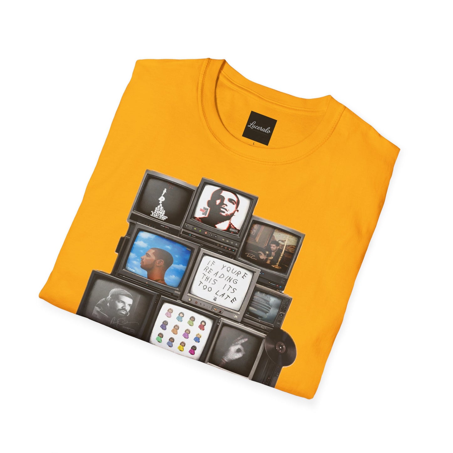 Drake Retro TV Stack Collage T-Shirt