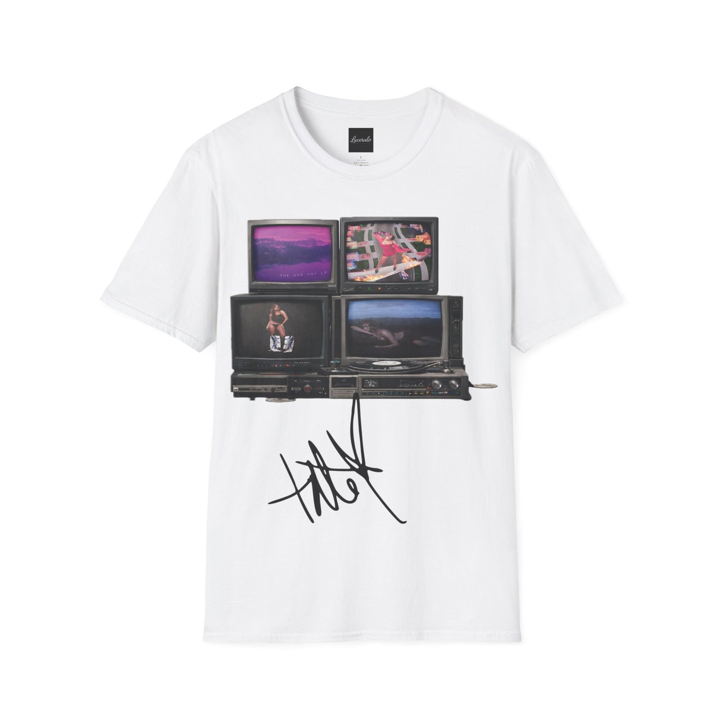 Tate Mcrae Retro TV Stack Collage T-Shirt