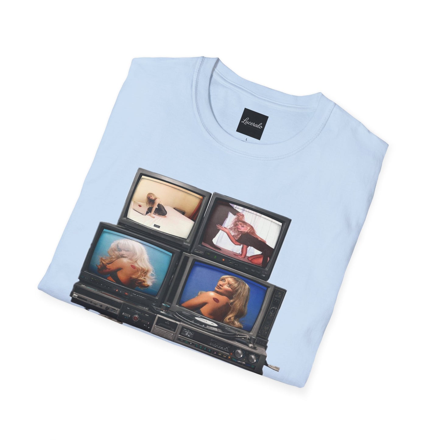 Espresso Era Retro TV Stack Collage T-Shirt