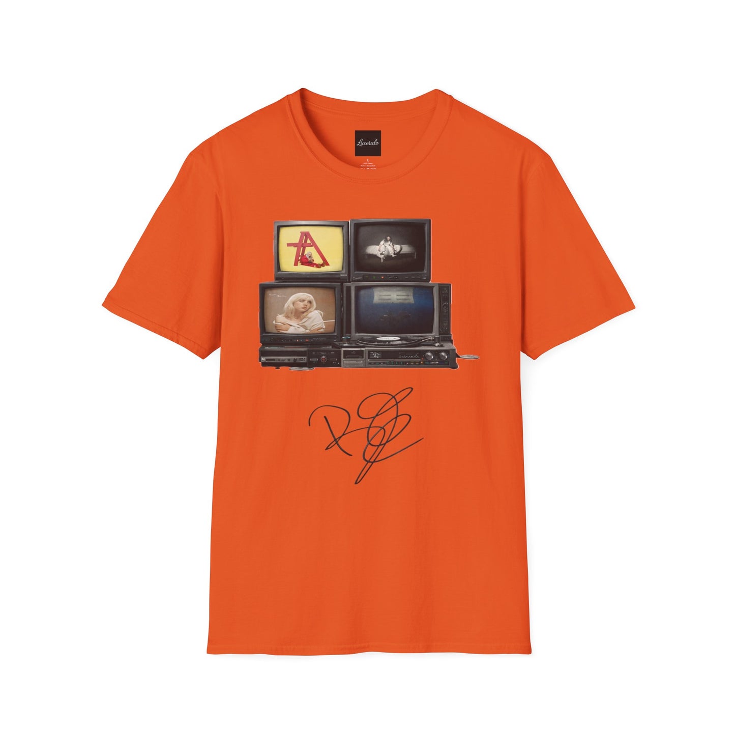 Alt Pop Retro TV Stack Collage T-Shirt