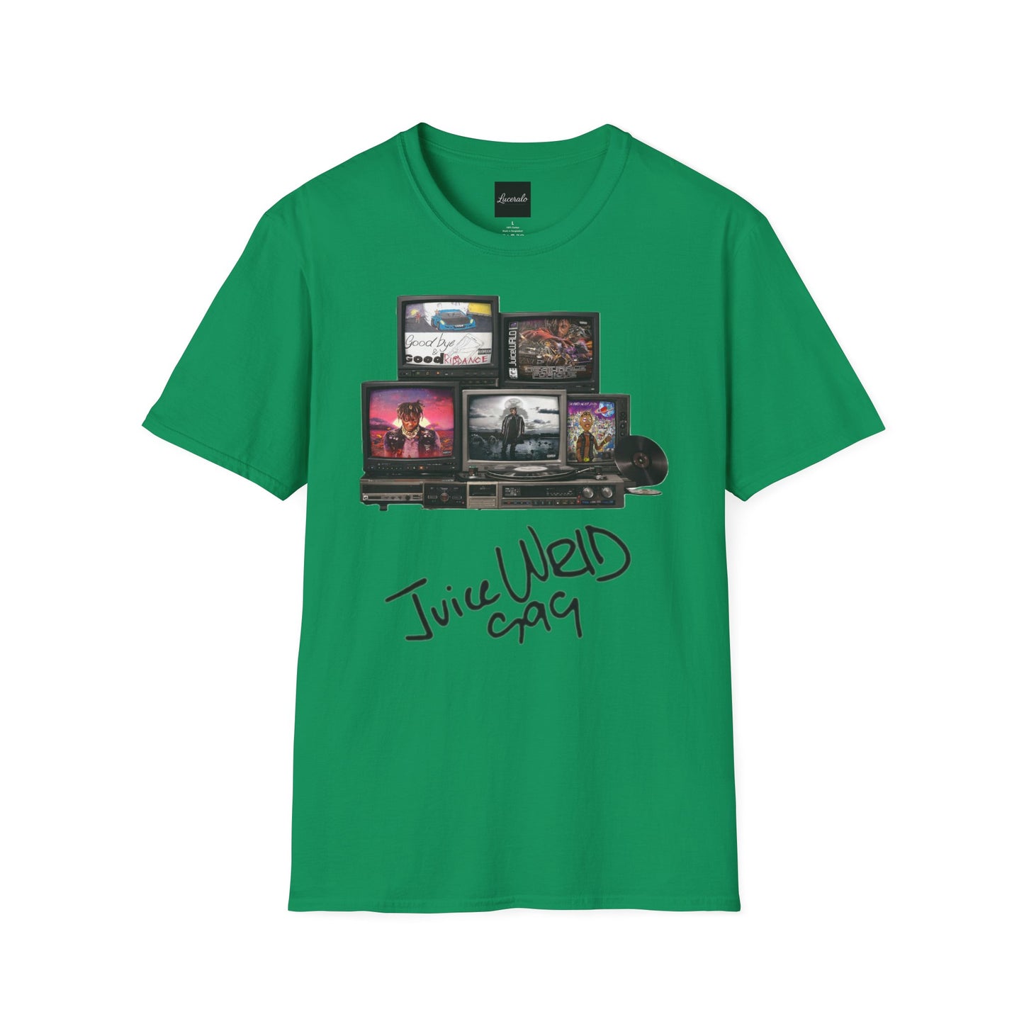 Juice Wrld Retro TV Stack Collage T-Shirt
