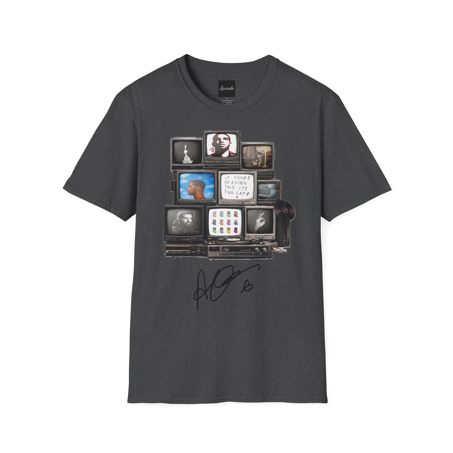 Drake Retro TV Stack Collage T-Shirt