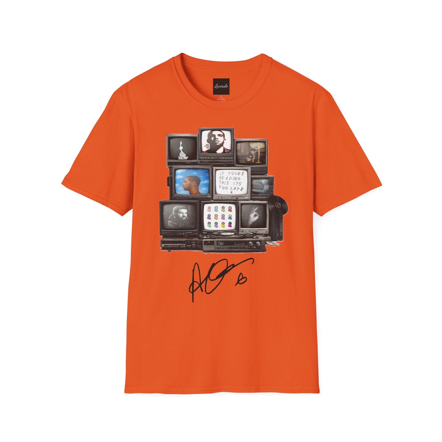 Drake Retro TV Stack Collage T-Shirt
